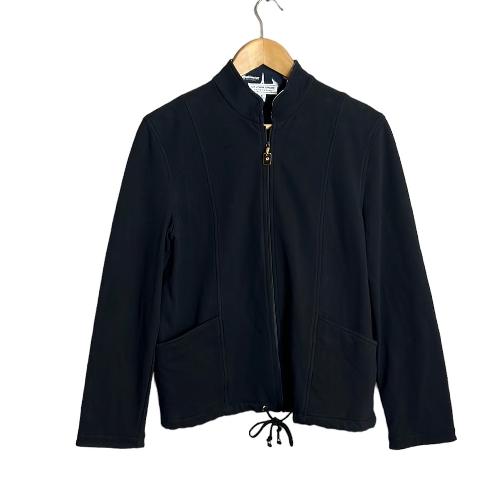 St John Sport Zip Up Black Jacket S